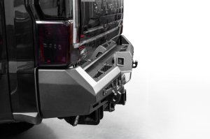 Ford Super Duty F-250 Bumper - Rear - Addictive Desert Designs - Stealth Fighter - Hammer Black with Satin Black Panels - `23-`26